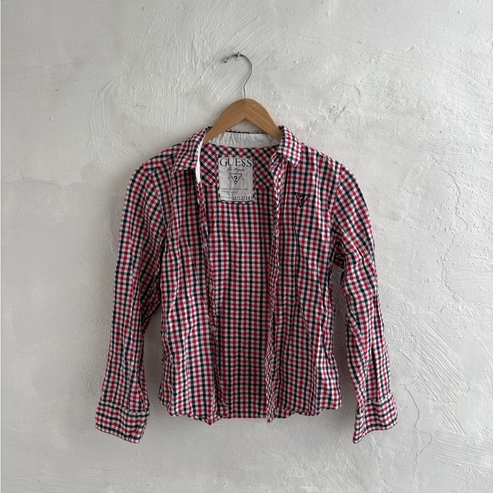 Boys medium GUESS long-sleeve button-down shirt